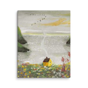 The Little House by the Endless Blue - Canvas