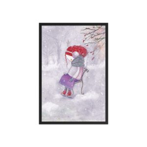 When the World Falls Quiet - Framed poster