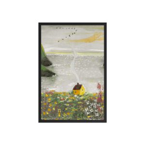The Little House by the Endless Blue - Framed poster
