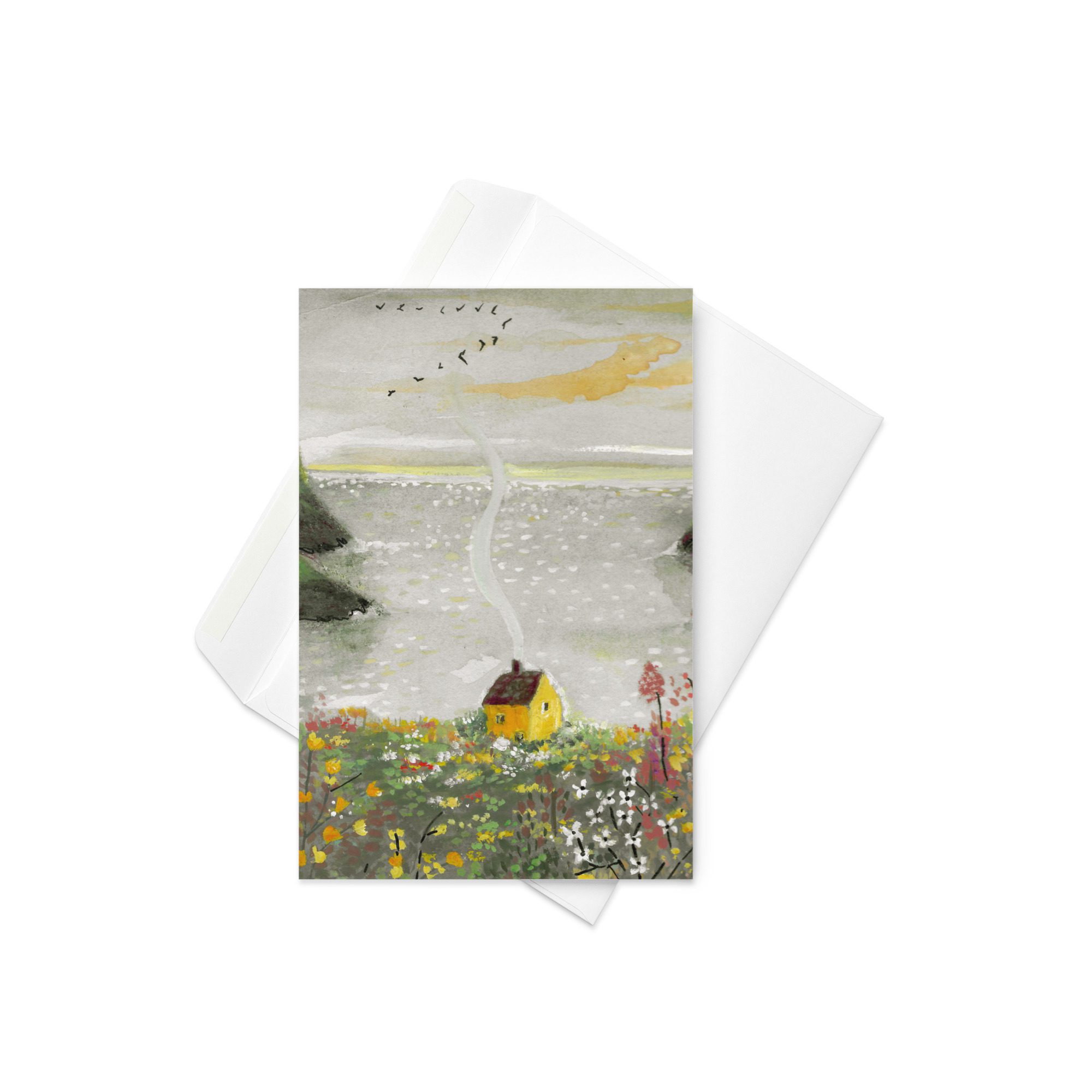 The Little House by the Endless Blue - Greeting card - Image 2
