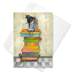 The princess on the pea - Greeting card