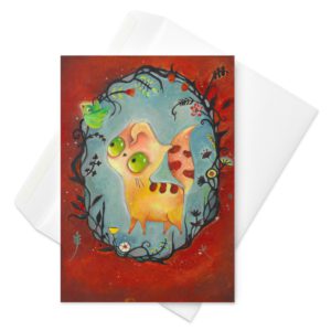The Cat - Greeting card