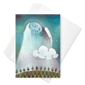Rain - drops Greeting card