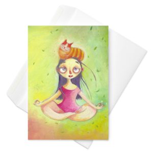 Yoga - Greeting card
