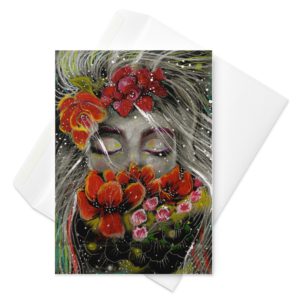 The Sleep of Petals - Greeting card