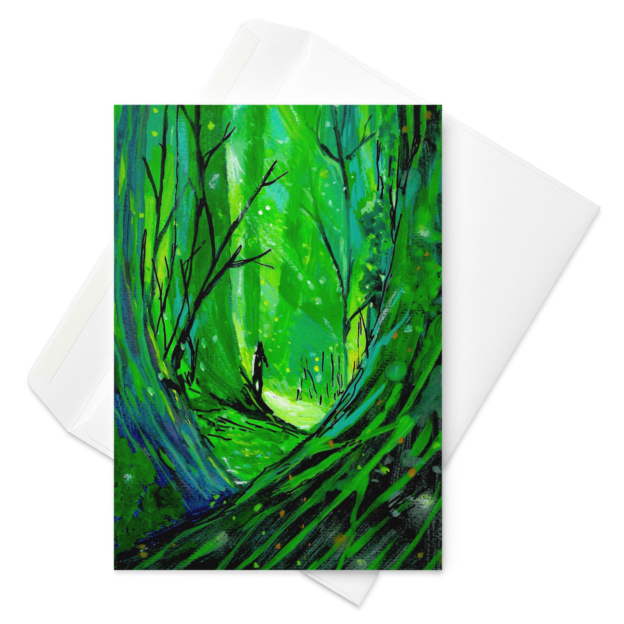 The Silence Has a Shape - Greeting card